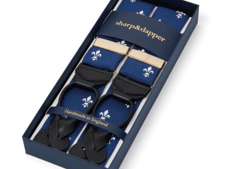 Fleur De Lis- Navy For Discount