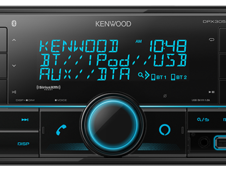 Kenwood DPX305MBT 2-Din Digital Media Receiver with Bluetooth Online now