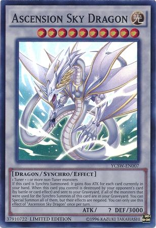 Ascension Sky Dragon [YCSW-EN007] Super Rare Supply