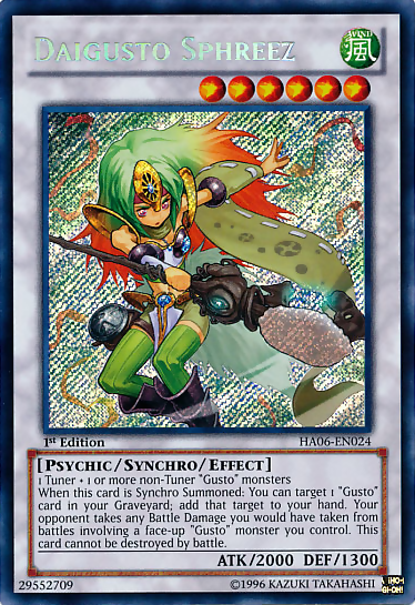 Daigusto Sphreez [HA06-EN024] Secret Rare Discount