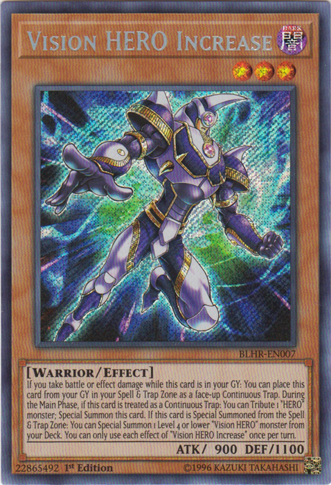 Vision Hero Increase [BLHR-EN007] Secret Rare Fashion