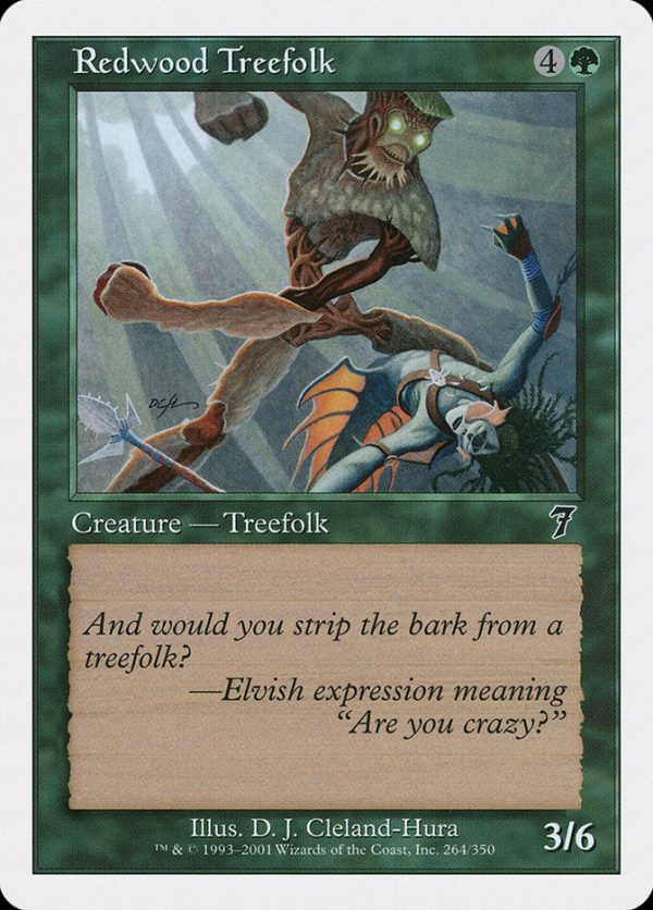 Redwood Treefolk [Seventh Edition] Sale