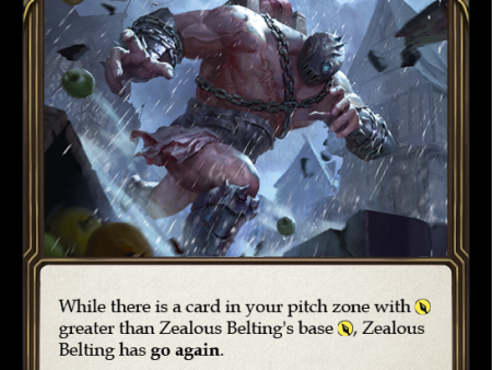 Zealous Belting (Red) [MON293-RF] 1st Edition Rainbow Foil Supply